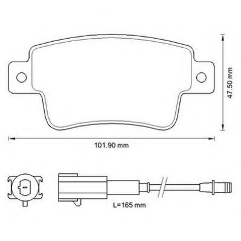 Колодки дисковые  573345J BENDIX