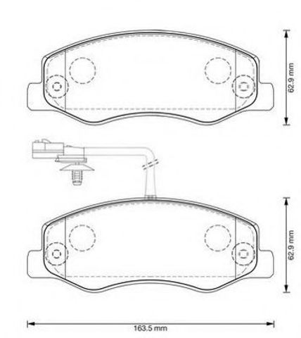 Колодки на тормоз задний дисковый 573358J BENDIX