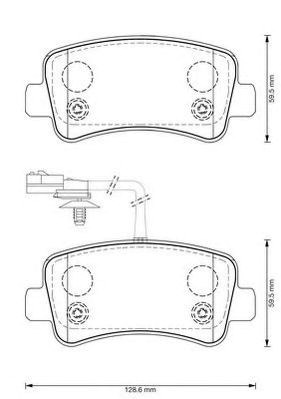 Колодки тормозные дисковые комплект 573359J BENDIX