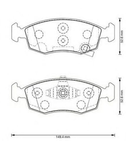 Колодки 573366J BENDIX