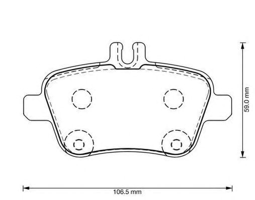 Колодки дисковые  573370J BENDIX