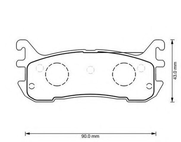 Колодки дисковые  573373J BENDIX