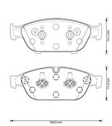 Тормозные колодки 573381J BENDIX