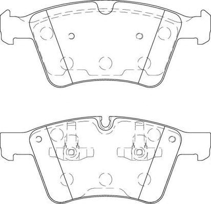 Колодки тормозные дисковые комплект 573424J BENDIX
