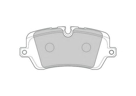 Колодки тормозные задние, дисковые 573439J BENDIX