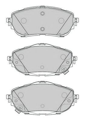 Колодки тормозные дисковые комплект 573440J BENDIX