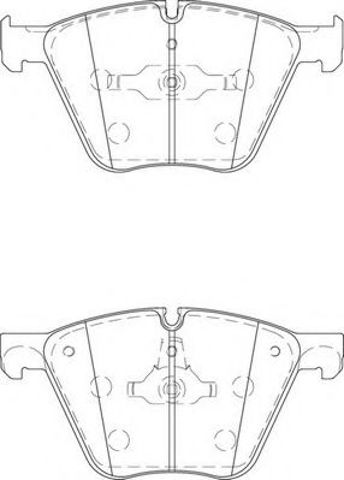 Колодки передние 573457J BENDIX