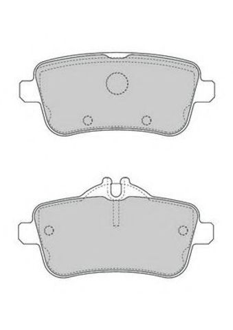 Задние тормозные колодки 573465J BENDIX