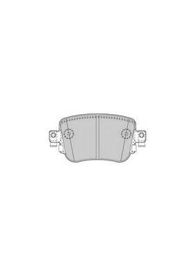 Колодки тормозные дисковые комплект 573603J BENDIX