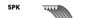 Поликлиновый ремень 5PK1800 GATES