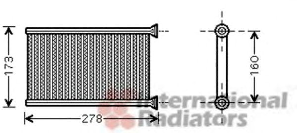 Радиатор отопителя bmw 1/3 ser 04- (van wezel) 6006342