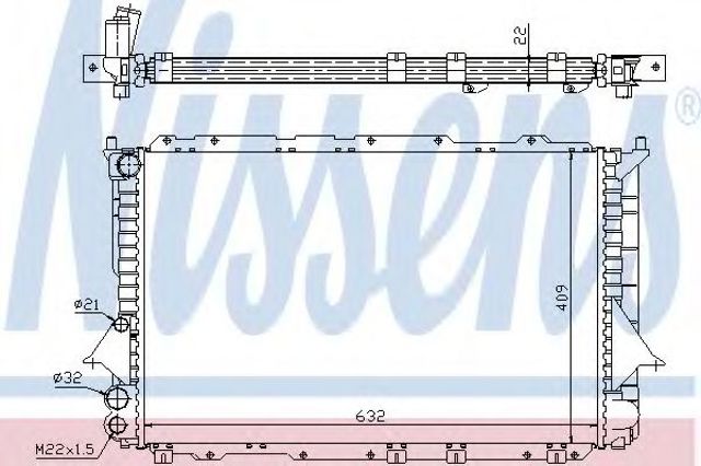 Радиатор основной 60460 NISSENS