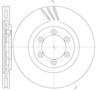Диск тормозной передний 6100010 ROAD HOUSE