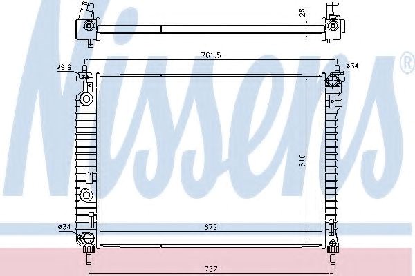 Радиатор 616905 NISSENS