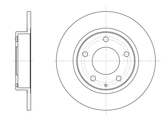 Remsa mazda диск гальмівний задній probe, 626 91- 620600