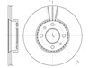 Передний тормозной диск 622710 REMSA