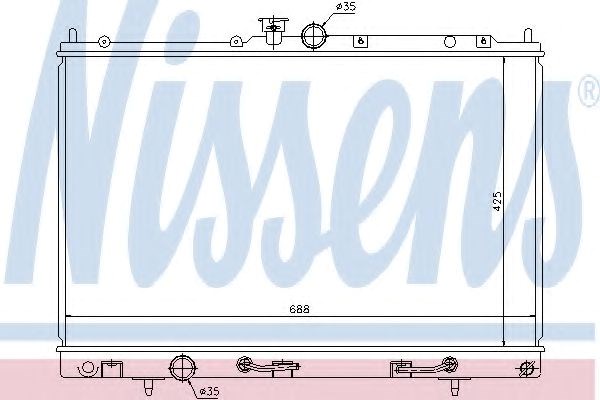 Радиатор 62893 NISSENS