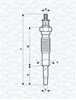 Свечи накала 62900094304 MAGNETI MARELLI