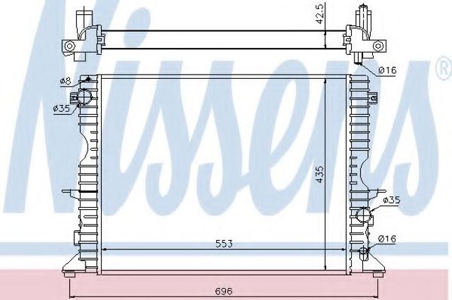 Радиатор 64311A NISSENS