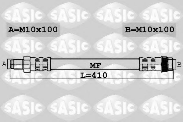 Шланг тормозной передний 6604036 SASIC