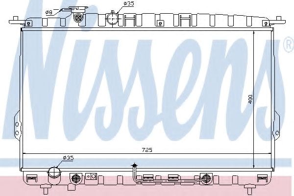 Радиатор основной 67028 NISSENS