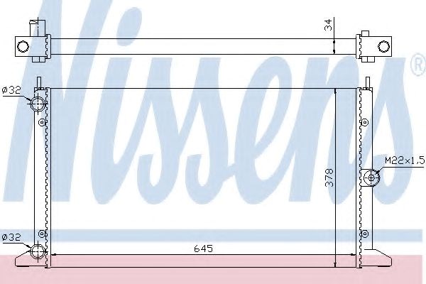 Радиатор 67305 NISSENS