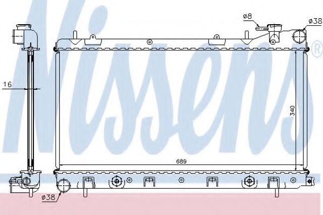 Радиатор 67705A NISSENS