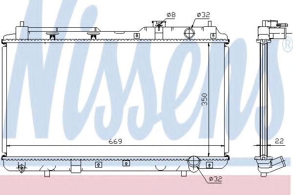Радиатор 68101A NISSENS
