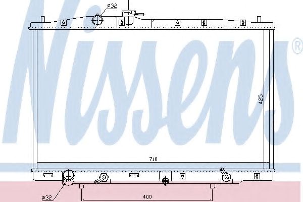 Радиатор основной 681393 NISSENS