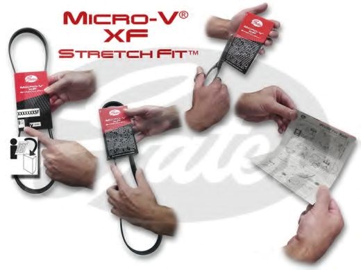 Поликлиновый ремень micro-v stretch fit (пр-во gates) 6PK10421059SF