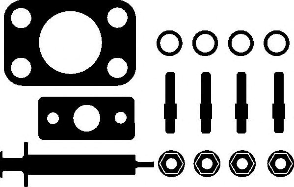 Монтажный комплект, компрессор ford/psa 1,6 hdi dv6uted4 (пр-во elring) 714600