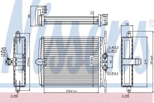 Радиатор отопителя mercedes s-class w 140 (91-) (пр-во nissens) 72019