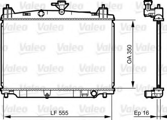 Радиатор 735416 VALEO