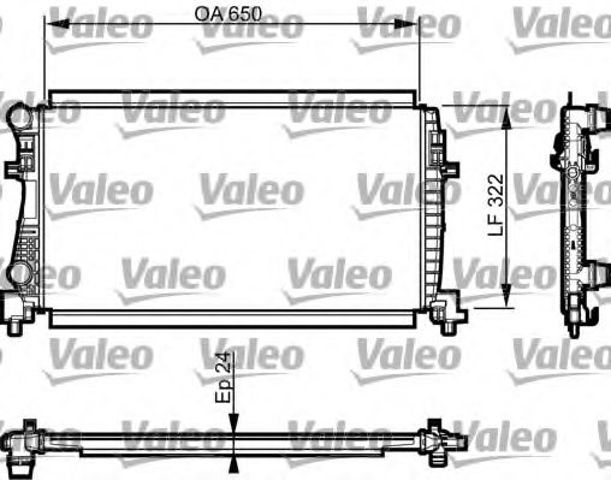 Радиатор водяной 735557 VALEO