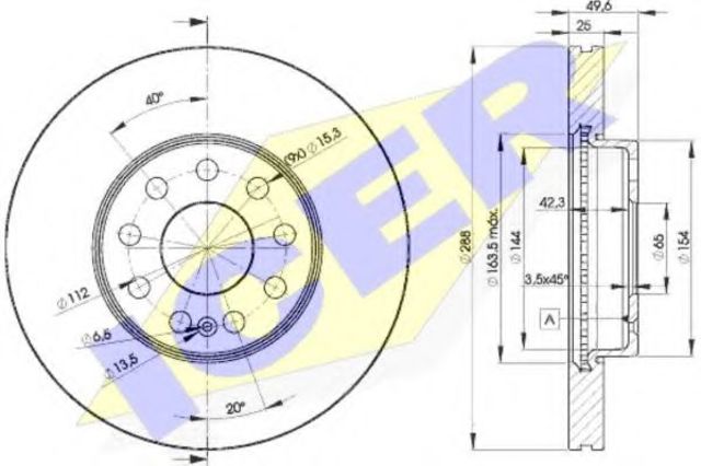 Ремкомплект передних тормозов 78BD56152 ICER