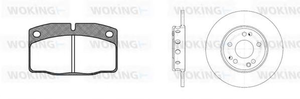 Тормоз дисковый передний 8001301 WOKING