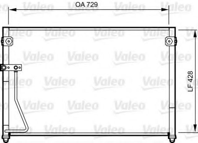 Конденсатор кондиционера 814261 VALEO
