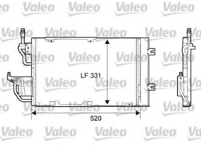 Радиатор охлаждения кондиционера 818168 VALEO