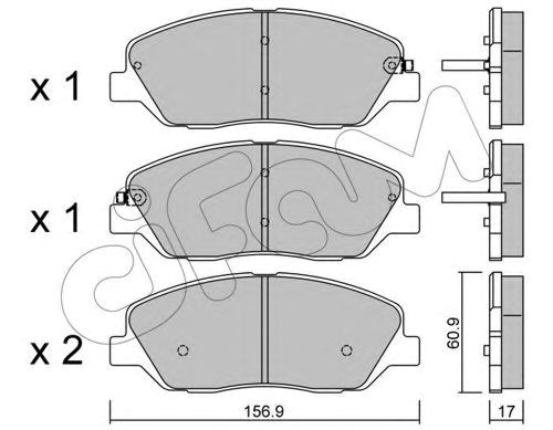 Колодки тормозные 8227870 CIFAM