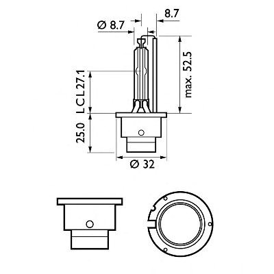 Лампочка ксеноновая 85122SYC1 Philips