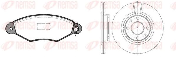 Комплект гальмівний передн. renault kangoo 1.2-1.9d 97-,nissan kubisrar (вир-во remsa) 864305