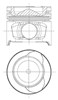 Поршень в комплекте на 1 цилиндр, STD 8712340030 NURAL