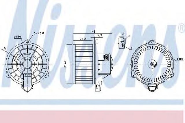 Моторчик печки 87161 NISSENS