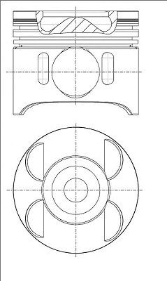 Поршень в комплекте на 1 цилиндр, 1-й ремонт (+0,25) 8743340500 NURAL