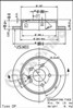 Задний тормозной диск 8793611 BREMBO