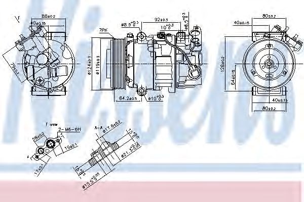 Компрессор климатической установки 890299 NISSENS