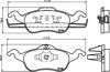 Колодки тормозные дисковые комплект 8DB355008621 HELLA