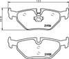 Задние дисковые колодки 8DB355008761 HELLA