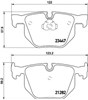 Комплект задних колодок 8DB355009331 HELLA