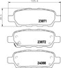 Задние дисковые колодки 8DB355010241 HELLA